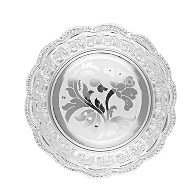 "Pooja Silver Thali - JPSEP-22-135 - Click here to View more details about this Product